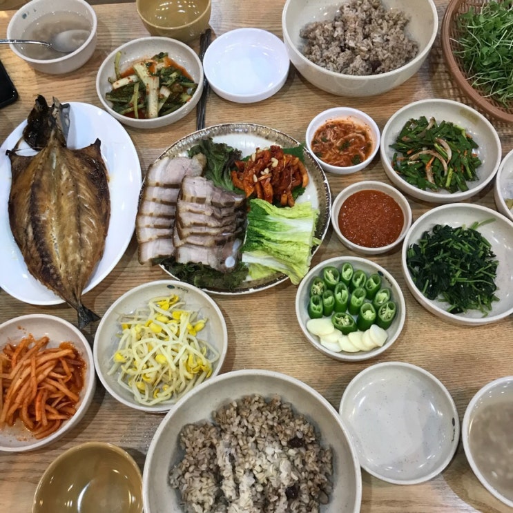  [강동구 둔촌동 보리밥 정식+해물파전+보쌈 +고등어자반구이 존맛집 보릿골 강동점] 날씨가 쌀쌀해지니까 입맛이 더 좋아진다 누룽지까지 완벽