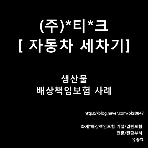 [사례] (주)*비*크** 자동차 자동세차기 생산물배상책임보험