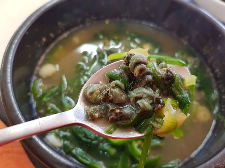  서산 해장국 맛집 해장은 다슬기해장국이 최고에요 장터한우국밥