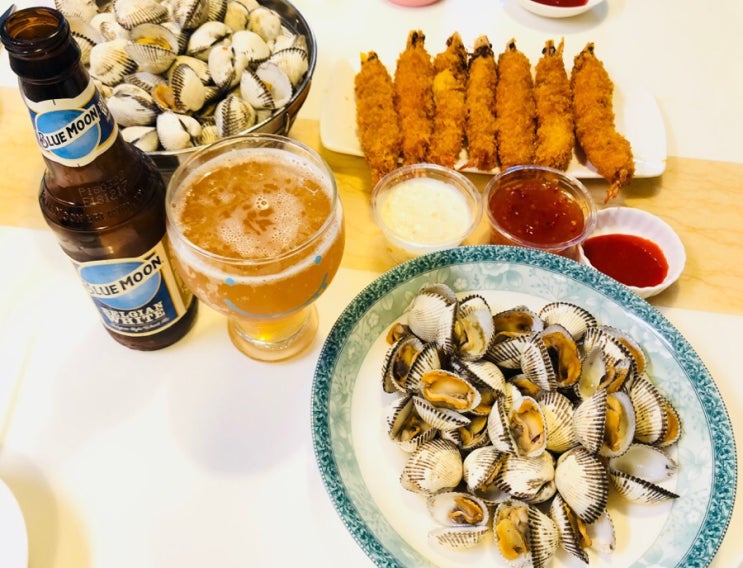 블루문 맥주 두번째 이야기 with 술안주로 꼬막 새우튀김 블루문 맥주 두번째 이야기 with 술안주로 꼬막 새우튀김
