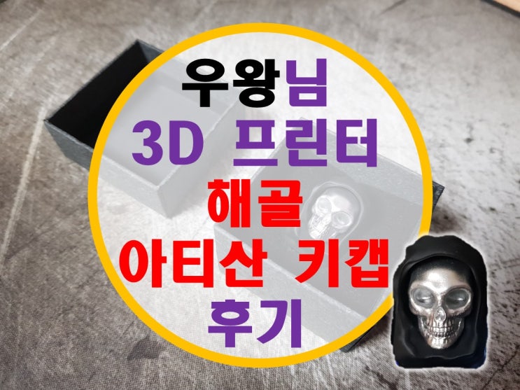 우왕님 3D 프린터 해골 아티산 키캡 후기