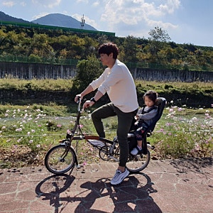 브롬톤에 유아 안장을 달다.(핑신/툴레유아안장/툴레옙맥시/yepp맥시/브롬톤안장/자전거유아....