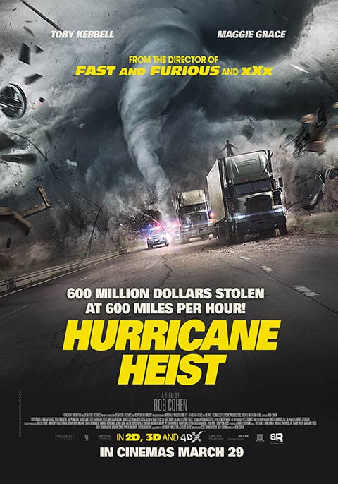 허리케인 하이스트 (The Hurricane Heist, 2017) - 90년대 액션물의 향수를 자극하는 영화