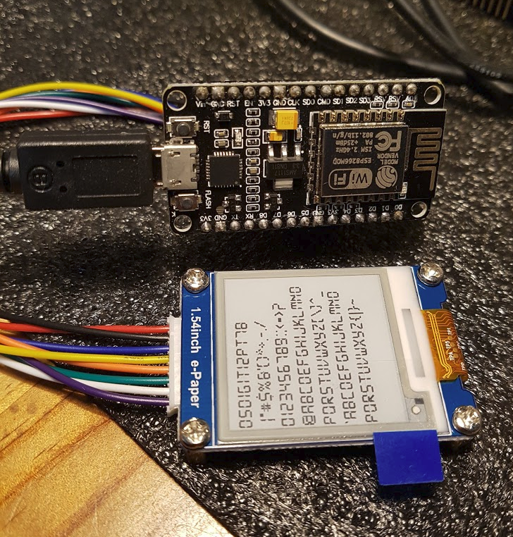  [ESP8266] GxEPD Library for E-PAPER#1
