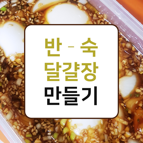  반숙달걀장 초간단요리 마약계란장 만들기 도전!