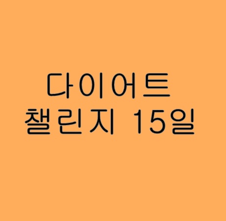 다이어트챌린지15일차 너무추워 움직이기 싫은날