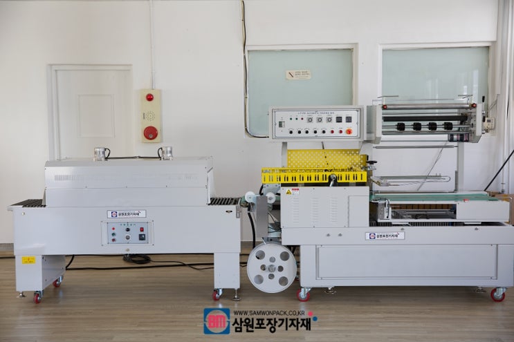  전자동수축포장기로 용기포장을! 수축포장기 납품기(삼우)