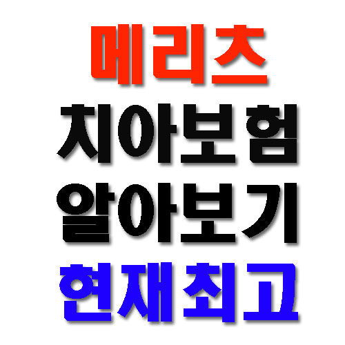  메리츠 치아보험으로 올바른선택 하세요