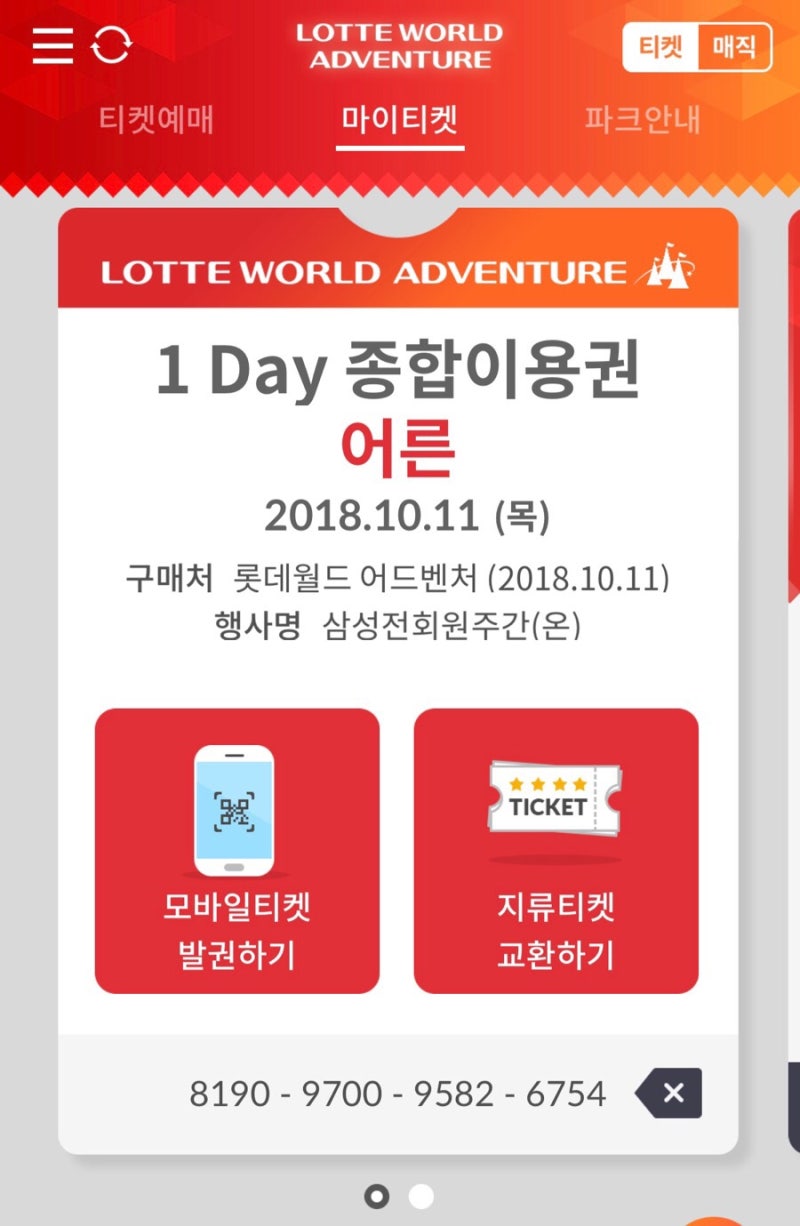 롯데월드 어플 후기 :: 티켓 예매 / 매직패스 이용 / 매직패스 프리미엄 구매 : 네이버 블로그