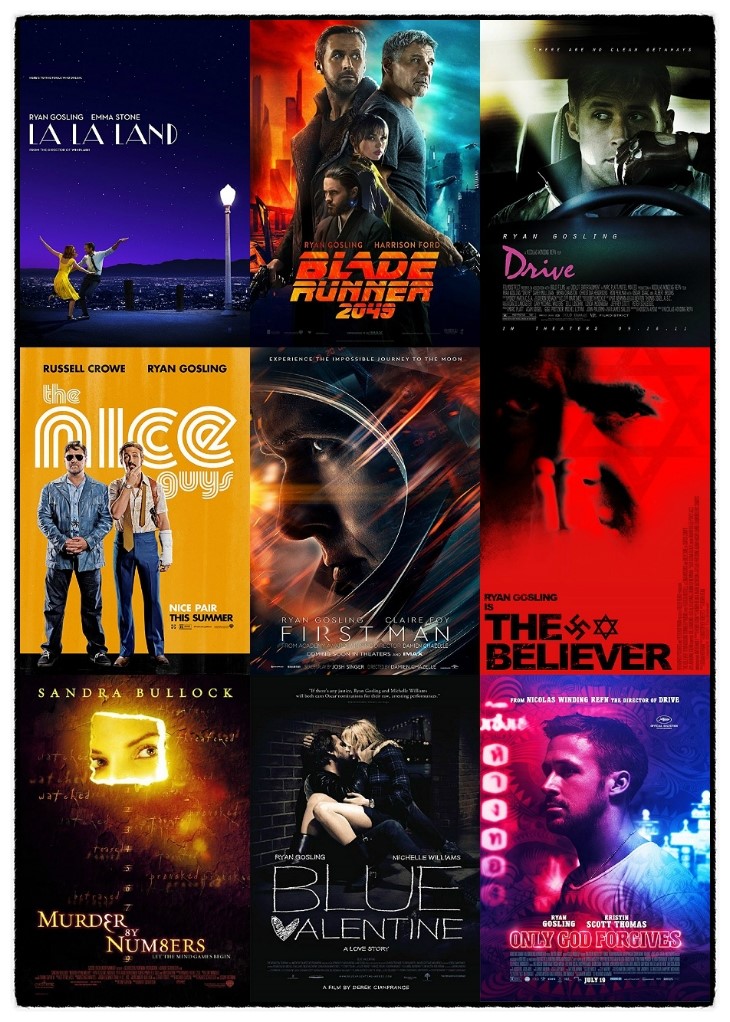  가디언지 선정, 라이언 고슬링 무비 TOP15