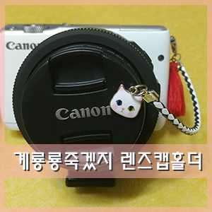  넘나리 이쁘고 실용적인 계룡룡죽겠지 렌즈캡홀더!!