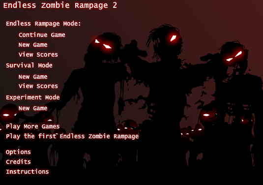좀비 게임하기 - Endless Zombie Rampage