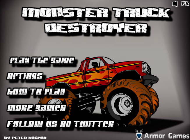  몬스터트럭 레이싱 게임하기 - monster truck destroyer