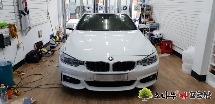  BMW 428i 아틀란 네비 및 하이패스 장착