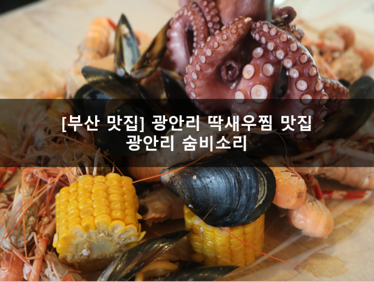  부산 광안리 맛집 숨비소리 완전 JMT!!