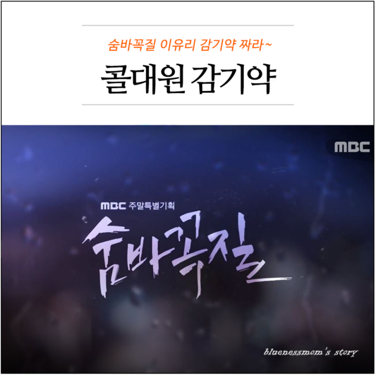  숨바꼭질에서 나온 이유리 감기약 콜대원