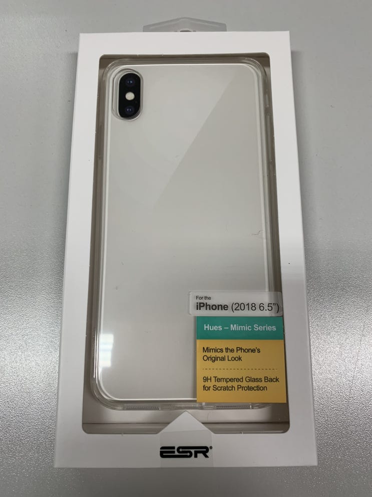  [아이폰 XS Max 케이스] ESR 미믹 케이스 : 투명한 뒷태를 그대로!