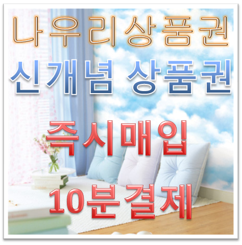  나우리 상품권 출시 상품권의 새로운 도약