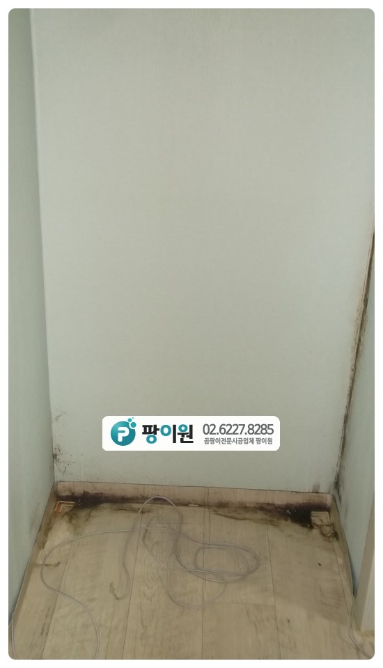  확장방 벽지 곰팡이 원인은 결로현상~