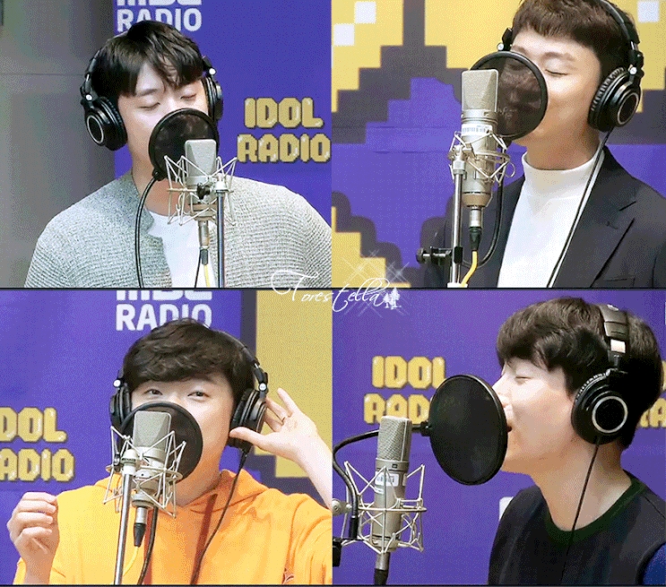  [포레스텔라] 181015  보라(지금은라디오시대) 출연 움짤.gif (배두훈/강형호/조민규/고우림)