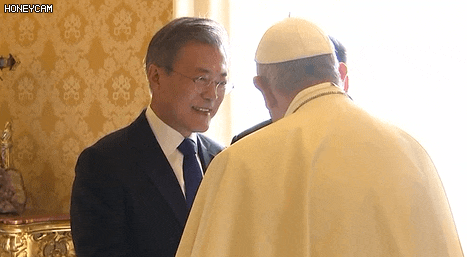 [<b>교황</b>청 방문] 문 대통령, <b>방북 제안</b>..<b>교황</b> "초청장 오면 무조건... 