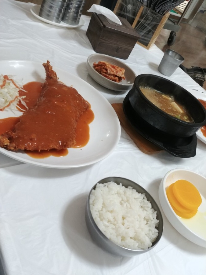  충북 보은 형제정육식당 된장돈까스 된장찌개 옛날 돈까스가 나오는 맛집 속리산 들어가기 전 돈가스 추천