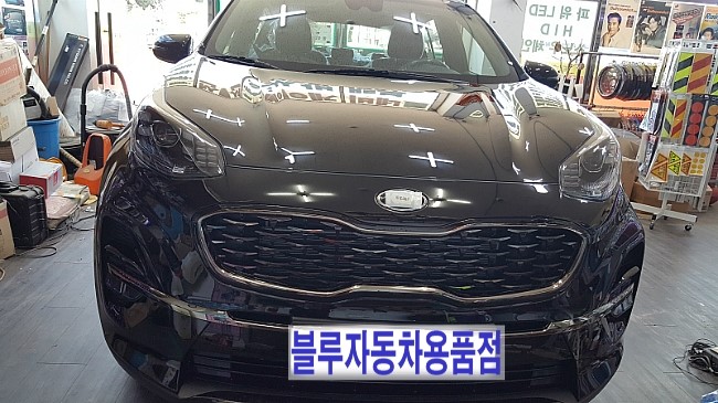  <남양스포티지더볼트>블루자동차용품점 스포티지QL더볼트 레이노썬팅,지넷블랙박스장착