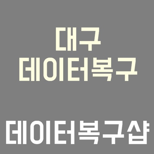  대구데이터복구 여기만 한 곳이 없네요~