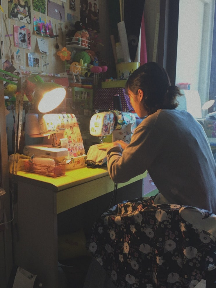  극세사 원단으로 무릎담요 만들기 (with천싸요)