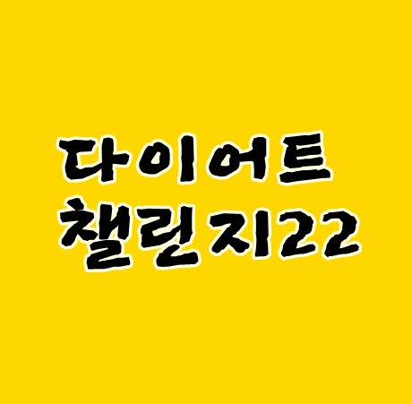다이어트챌린지22일 운동하루 쉬는날