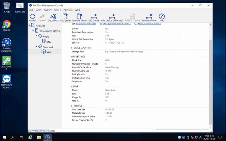  StarWind Device Fragmeted Over 60%