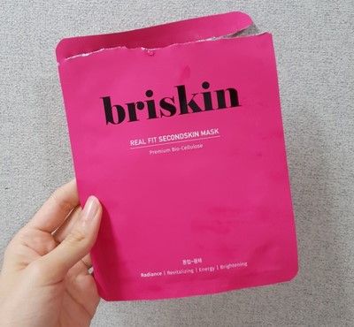  [추천!]브리스킨 리얼핏 세컨드스킨 마스크 (톤업-광채) 올리브영에서 사서 쓴 후기