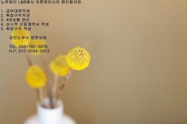  초단시간 근로자 고용보험 적용 확대 알림 - 대구노무법인L&B/대구노무사 배준익 노무사