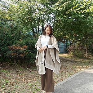 가을 데일리룩 ♥ 캐리스노트 18FW 케이프 숄가디건 우아우아해~