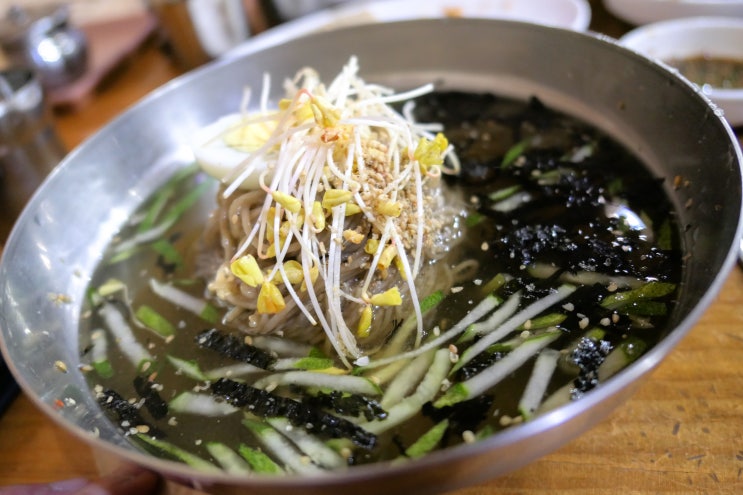  평창 봉평 메밀막국수 맛집 효석문화마을에 위치한 물레방아막국수