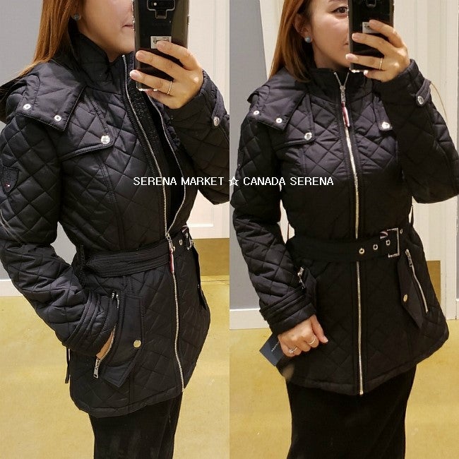 타미힐피거 핫딜 ☆ 타미힐피거 롱 퀼팅 자켓 2종 할인 구매대행 / 여자 퀼팅 자켓 공구 / 세....