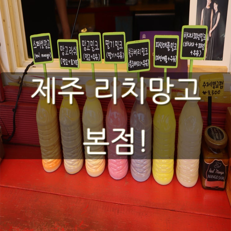  제주 리치망고 본점 애월해안도로 구경하면서 가봤어요!