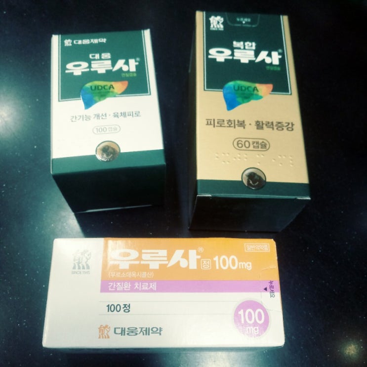  우루사  UDCA  소화불량 간기능 개선 피로회복제 간손상 예방 비타민B군복합제 아미노산제 간질환보조치료제