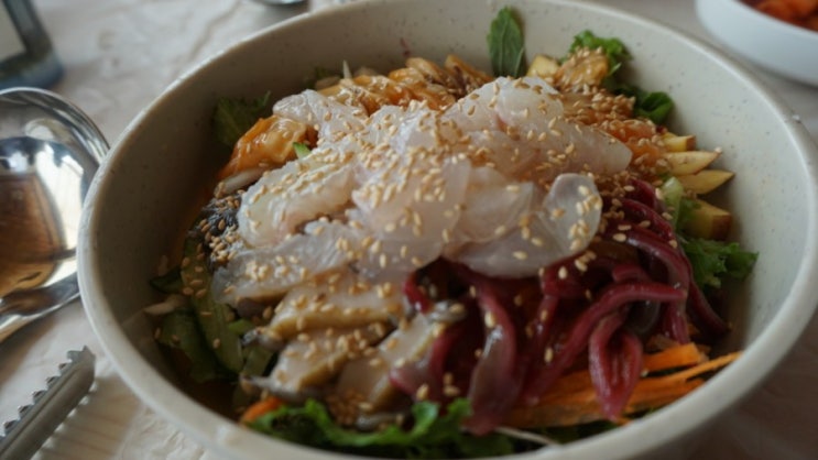  태안 가을여행 몽산포항 맛집 해양횟집의 물회는 포항 영일대 마라도회식당 달인물회와 비교해도 될 만한가?