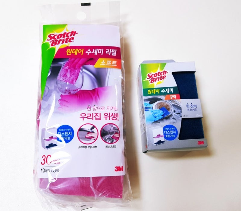 우야네집 수세미 : 스카치 브라이트 원데이 수세미