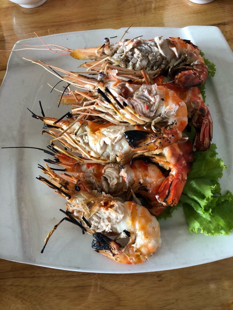  아유타야투어 점심, 민물새우 맛집? 새우볶음밥 맛집 르언타이 꿍(쿵)파오