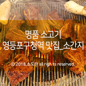  명품 소고기 영등포구청역 맛집_소간지