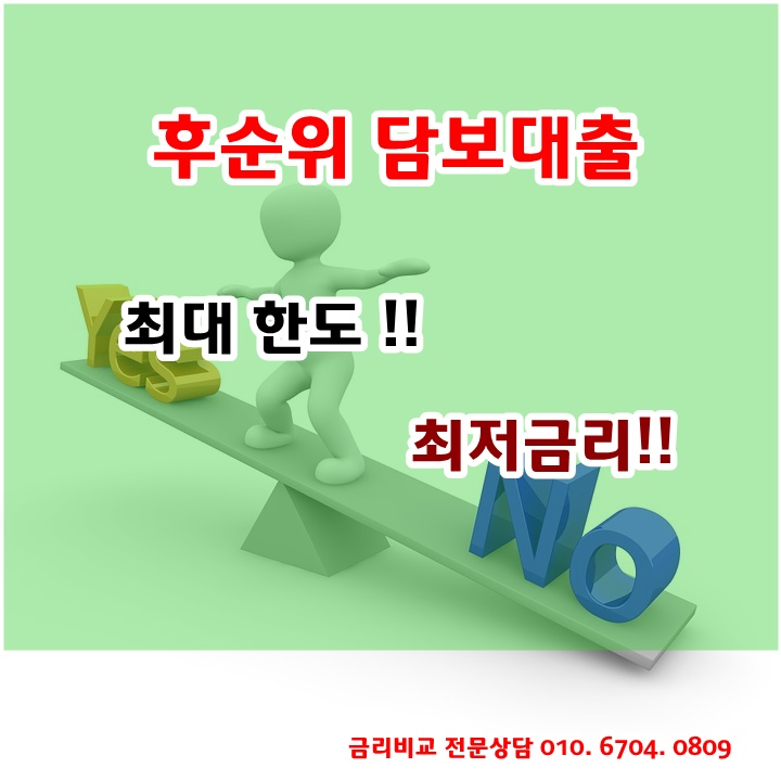  개인사업자, 직장인, 프리랜서 후순위담보대출 최대로 진행하기