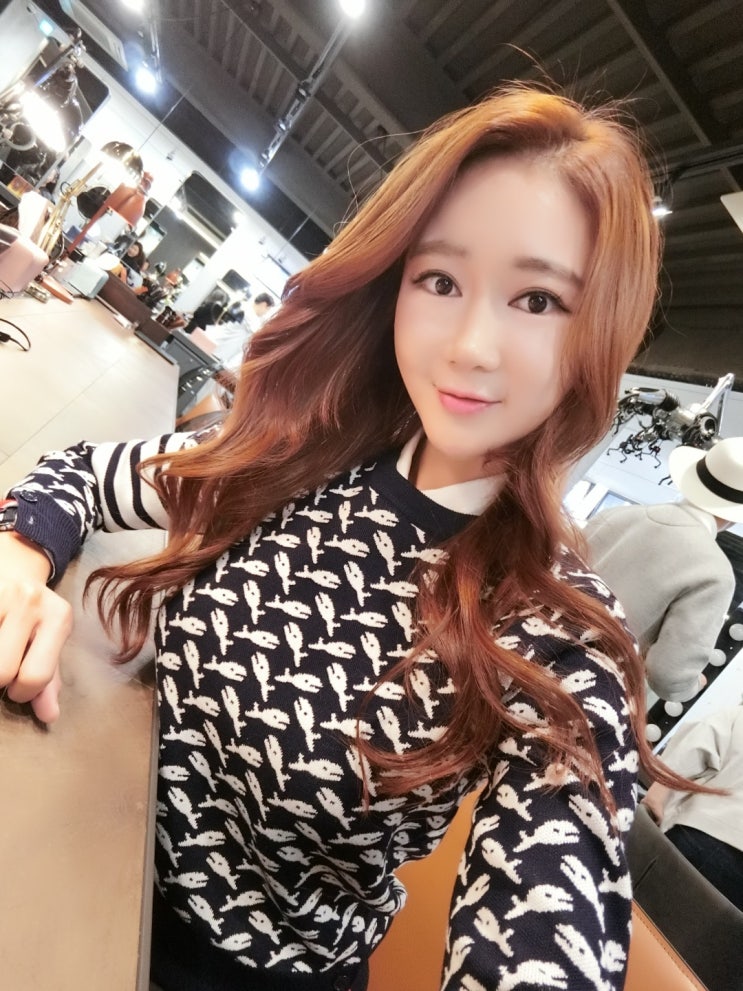  염색잘하는 미용실에서 오렌지 브라운 염색 최정원 부원장