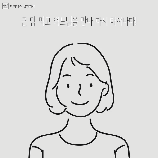 자연스럽고 확실한 성형 결과 에이펙스!