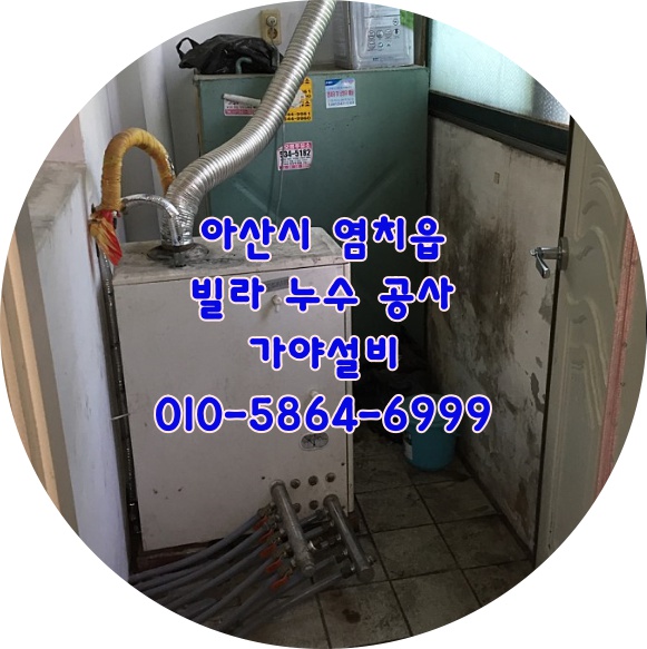 아산시 염치읍 염성그린하우스 빌라주택 다세대주택 수도배관누수