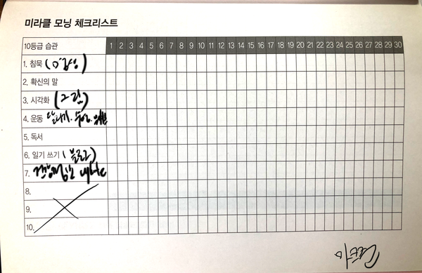  26살로 되돌아 가기. 미라클모닝 다이어리