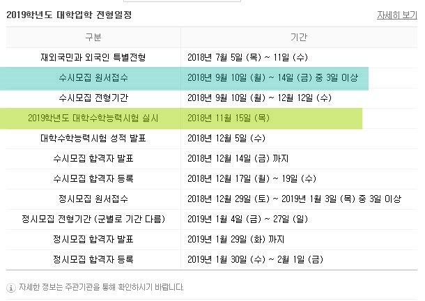 #대학수학능력시험 #2019학년도_수능일 #2018년11월15일(목) #한국교육과정평가원