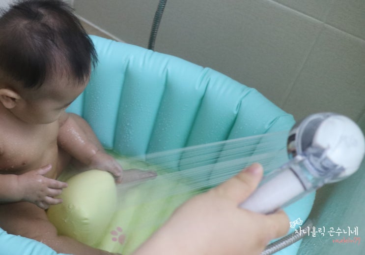  샤워기헤드 바꿨어요 닥터피엘로 아기피부걱정뚝
