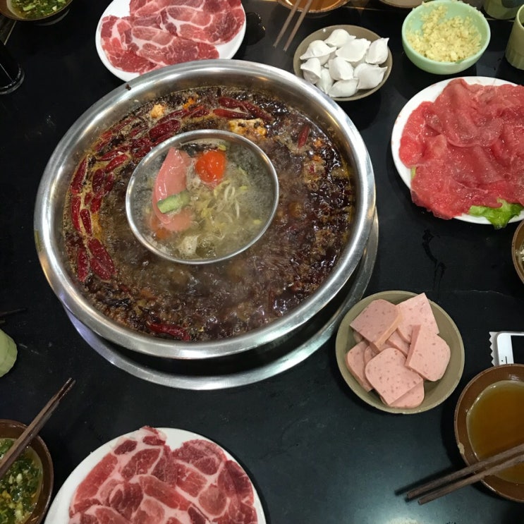  181022-181025 중경우전대학 교환학생 일기 D+44~47 매일매일 탁구+훠궈 火锅편